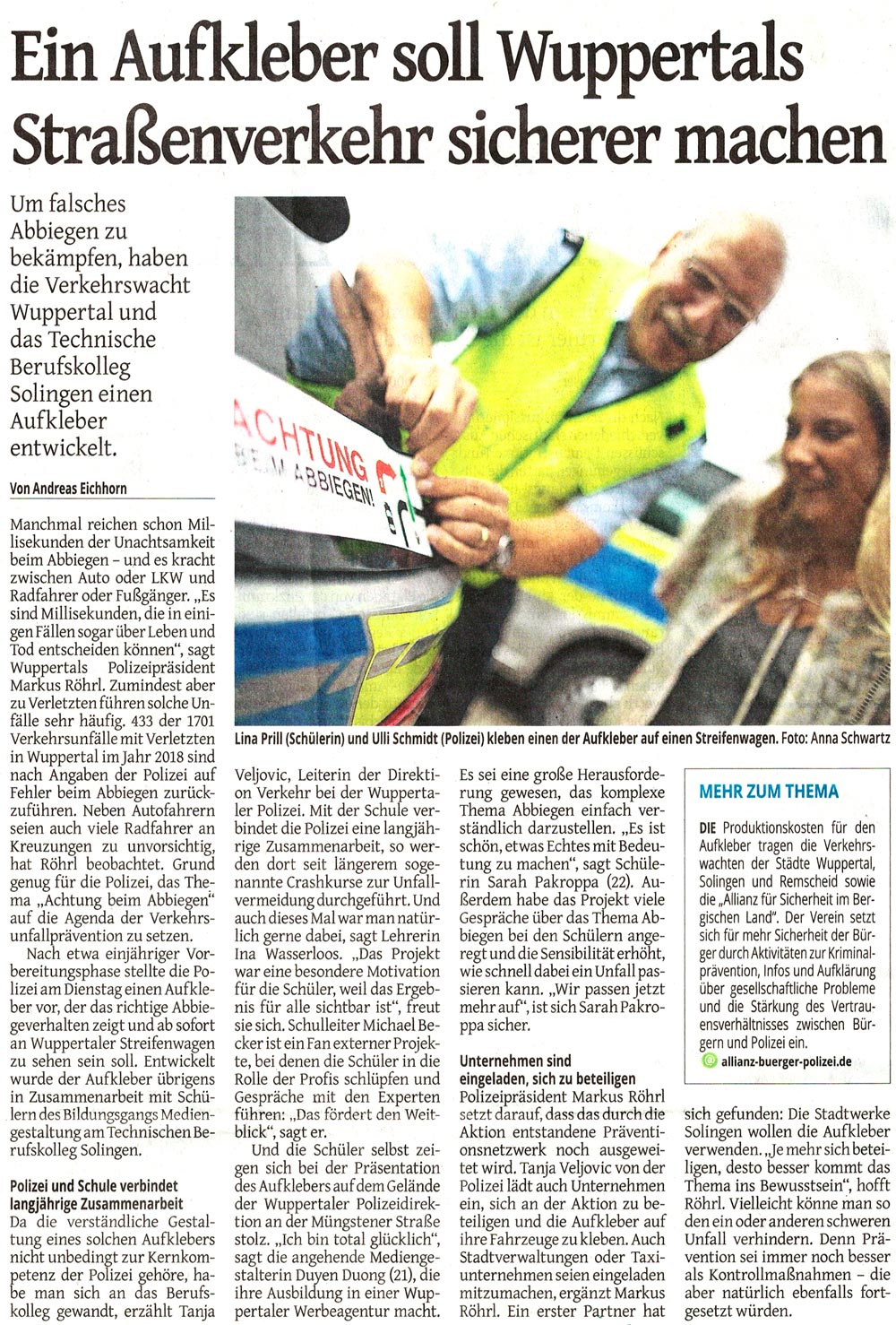 09.2019 – Richtig abbiegen