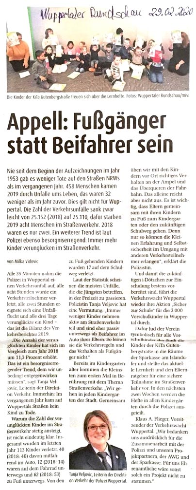 03.2020 – Aktion “Sicher zur Schule”