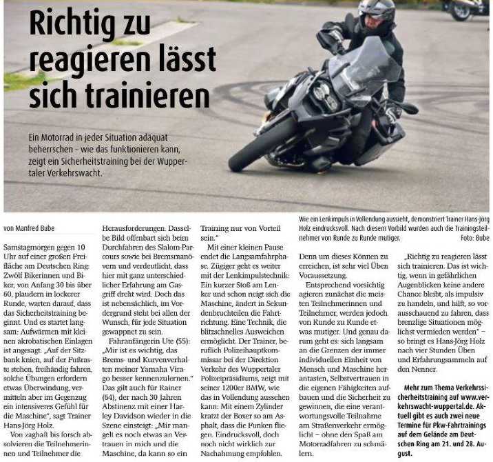 07.2021 – Richtig zu reagieren lässt sich trainieren