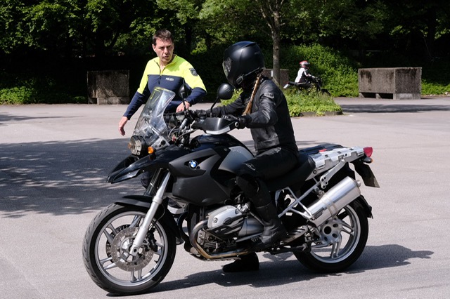 Letztes Biker Sicherheits Training in diesem Jahr mit Trainer HaJo Holz.