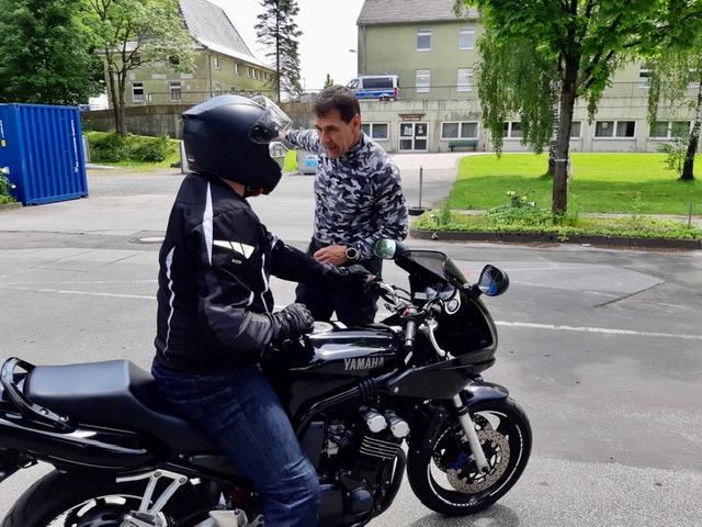 Letztes Biker Sicherheits Training in diesem Jahr mit Trainer HaJo Holz.