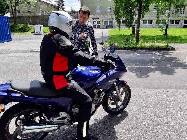 Letztes Biker Sicherheits Training in diesem Jahr mit Trainer HaJo Holz.