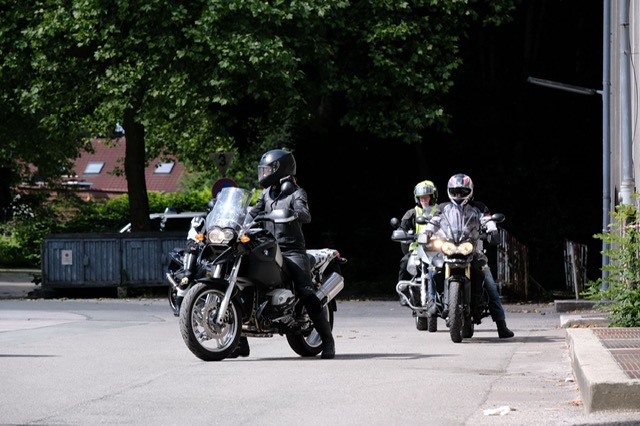 Letztes Biker Sicherheits Training in diesem Jahr mit Trainer HaJo Holz.